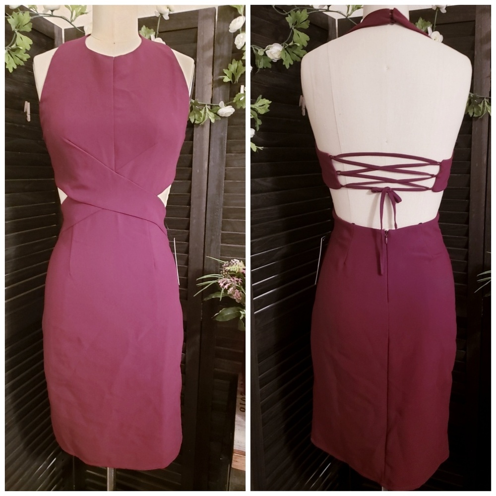 {SOLD!} {Lulu's} Burgundy Halter